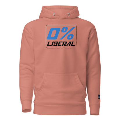 Constitutes - 0% Liberal Political Hoodie. Rust. Logic & Reasoning. Common Sense. Order Over Chaos.
