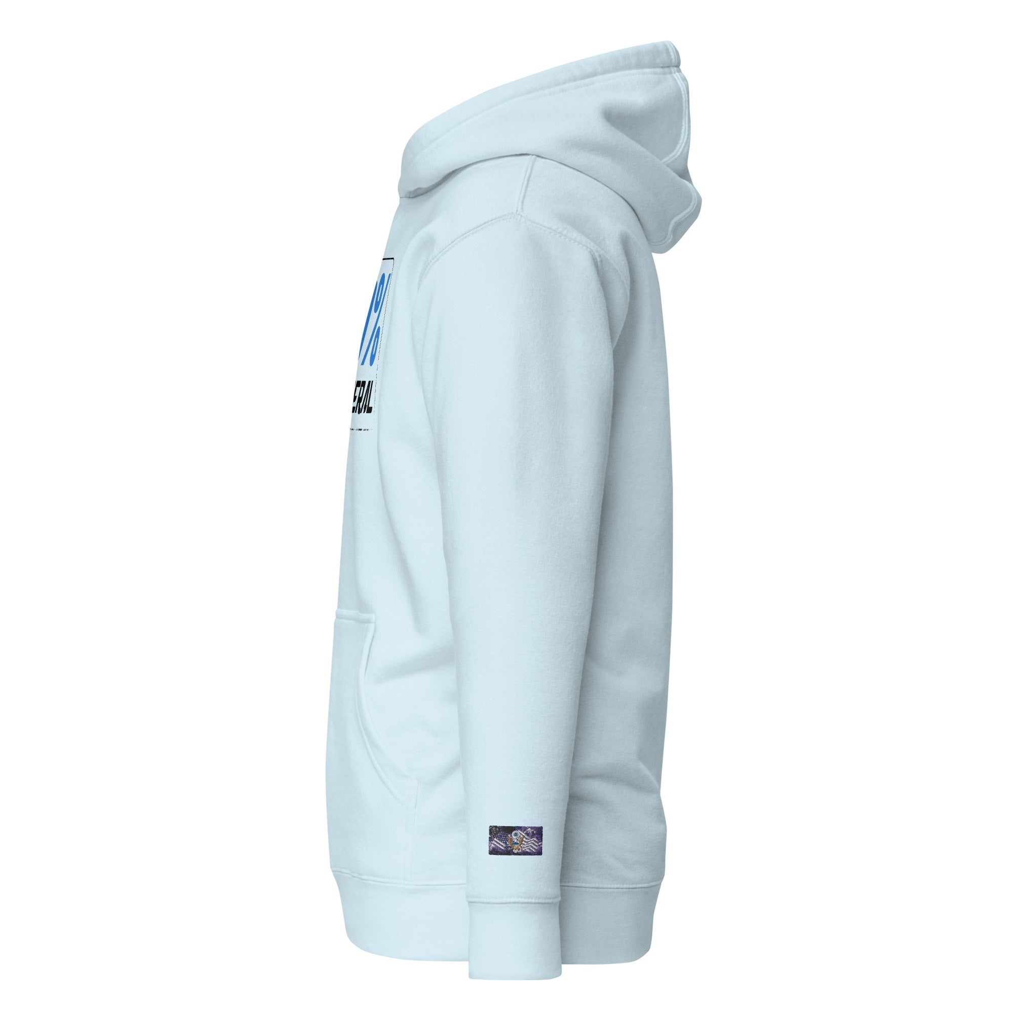 Constitutes - 0% Liberal Political Hoodie. Sky Blue. Logic & Reasoning. Common Sense. Order Over Chaos.